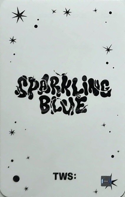 Sparkling Blue m2u 2.0 幸運卡  背面