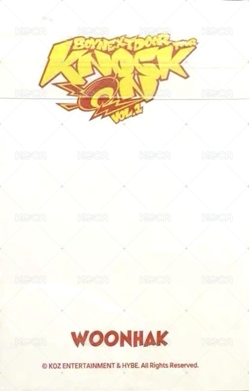 Knock On 巡迴 周邊卡 夾克卡 外套卡 6 背面