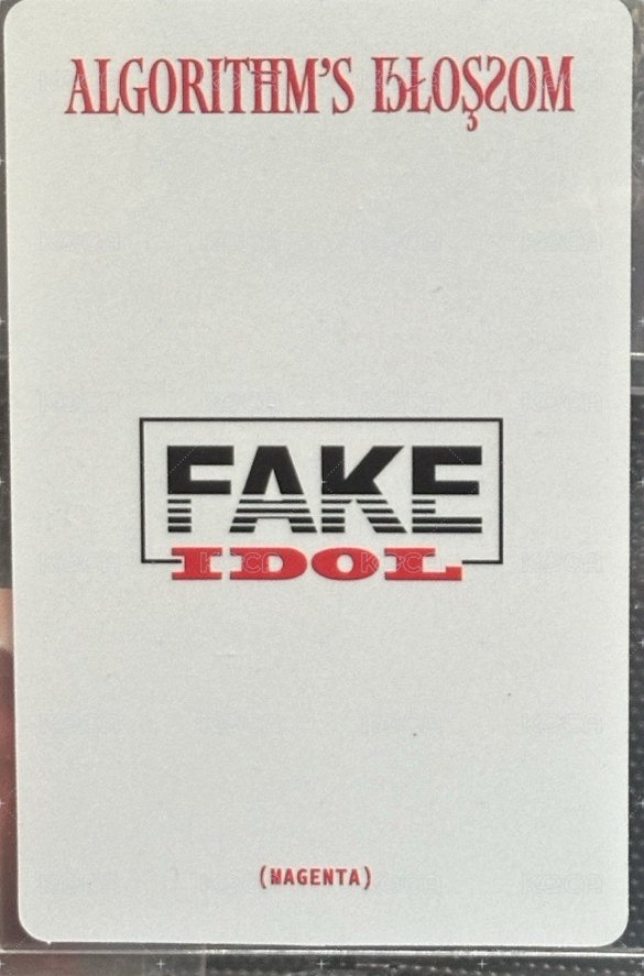 迷二 專輯卡 blossom ver. A 背面