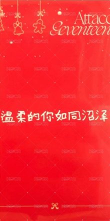 MINI9 yzy F 簽售卡 聖誕中文卡背 背面