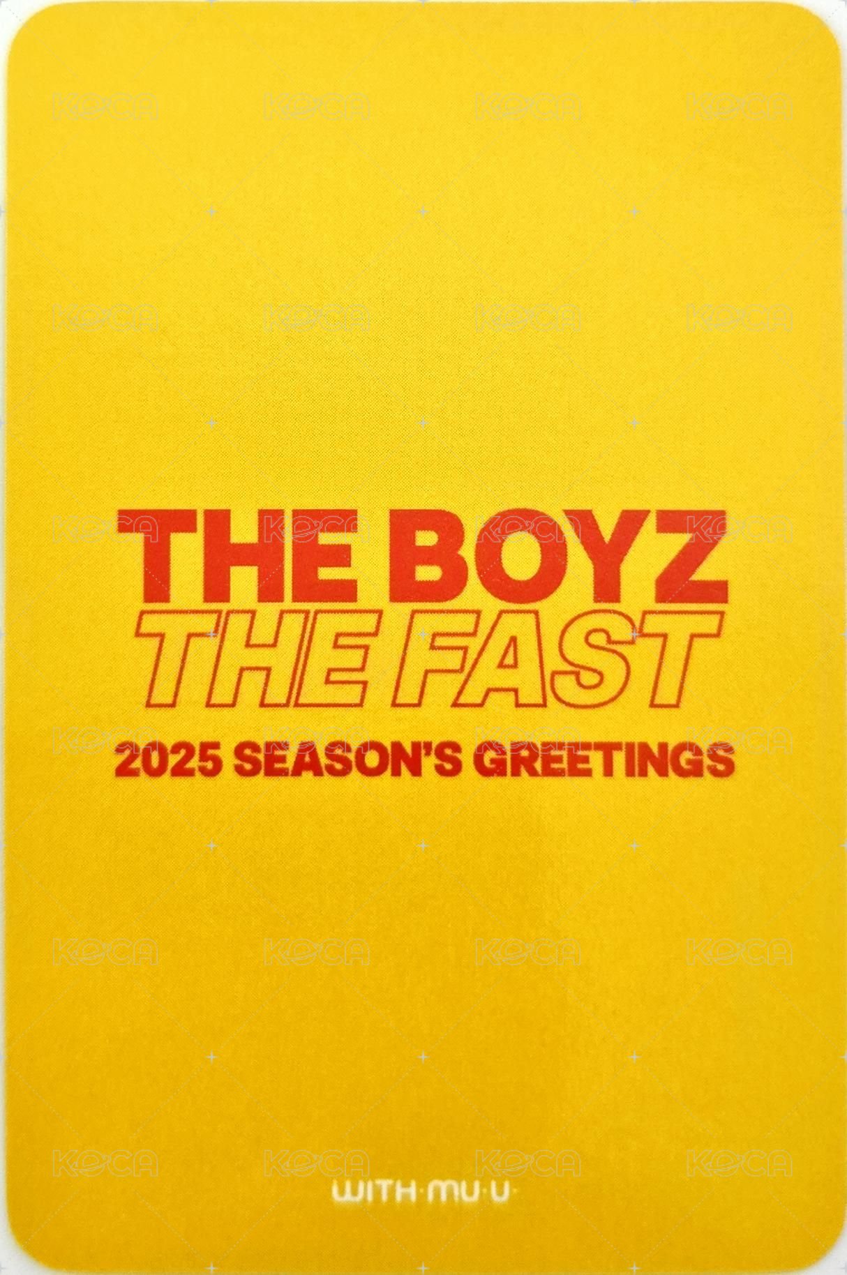 2025 SEASON’S GREETINGS  wm 簽售卡  背面