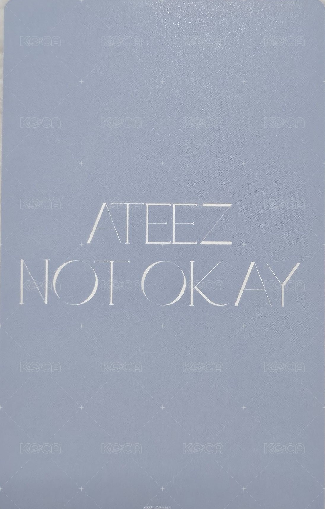 Not Okay 塔店 幸運卡  背面