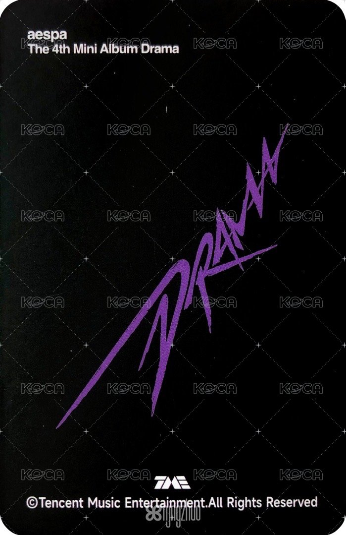 Drama QQ音樂 星光卡 三星寧 背面