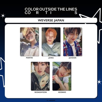 [已下單完畢][非現] 日咖預購特典卡 + 團特典大明信片與台紙