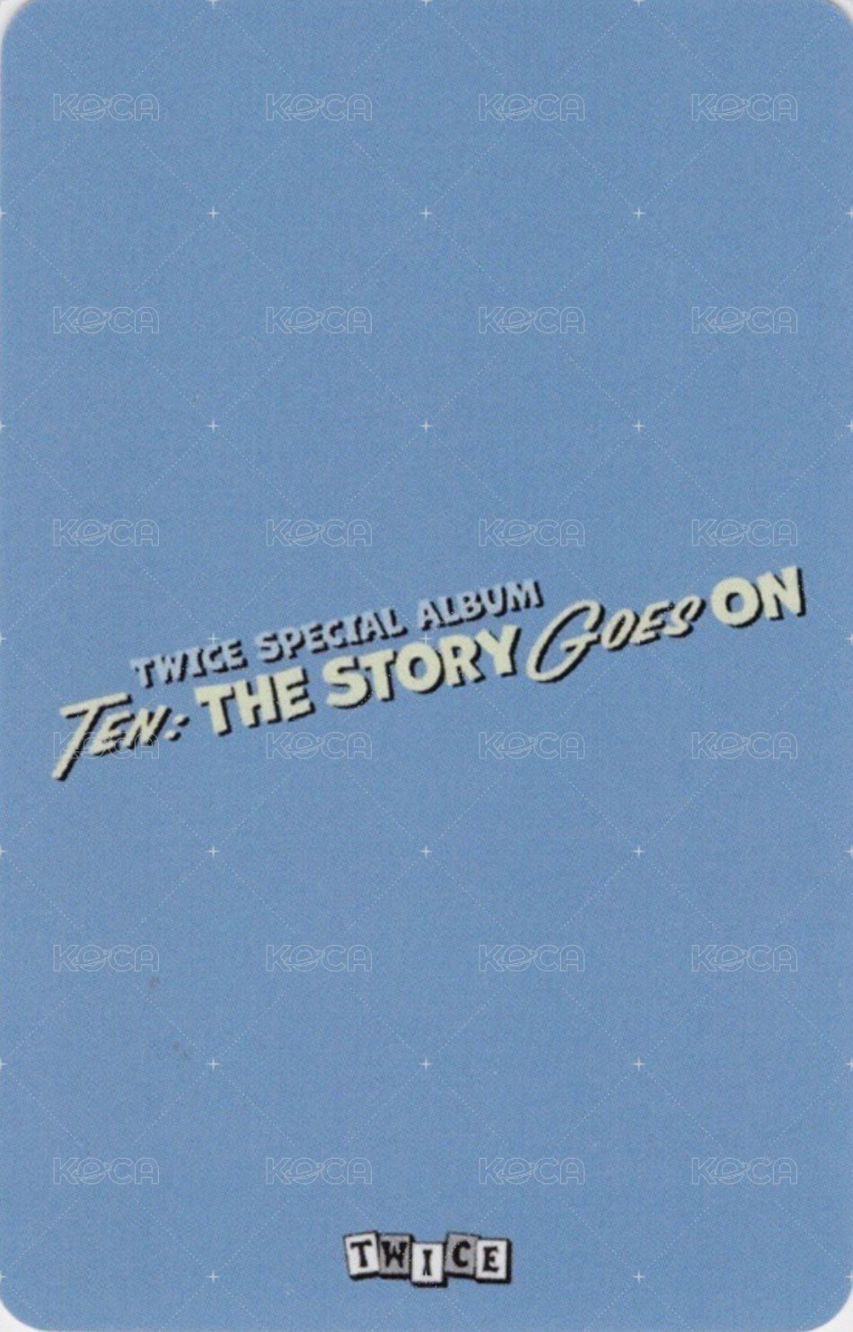 十週年特別專 bdm 單封預售 特典卡  背面