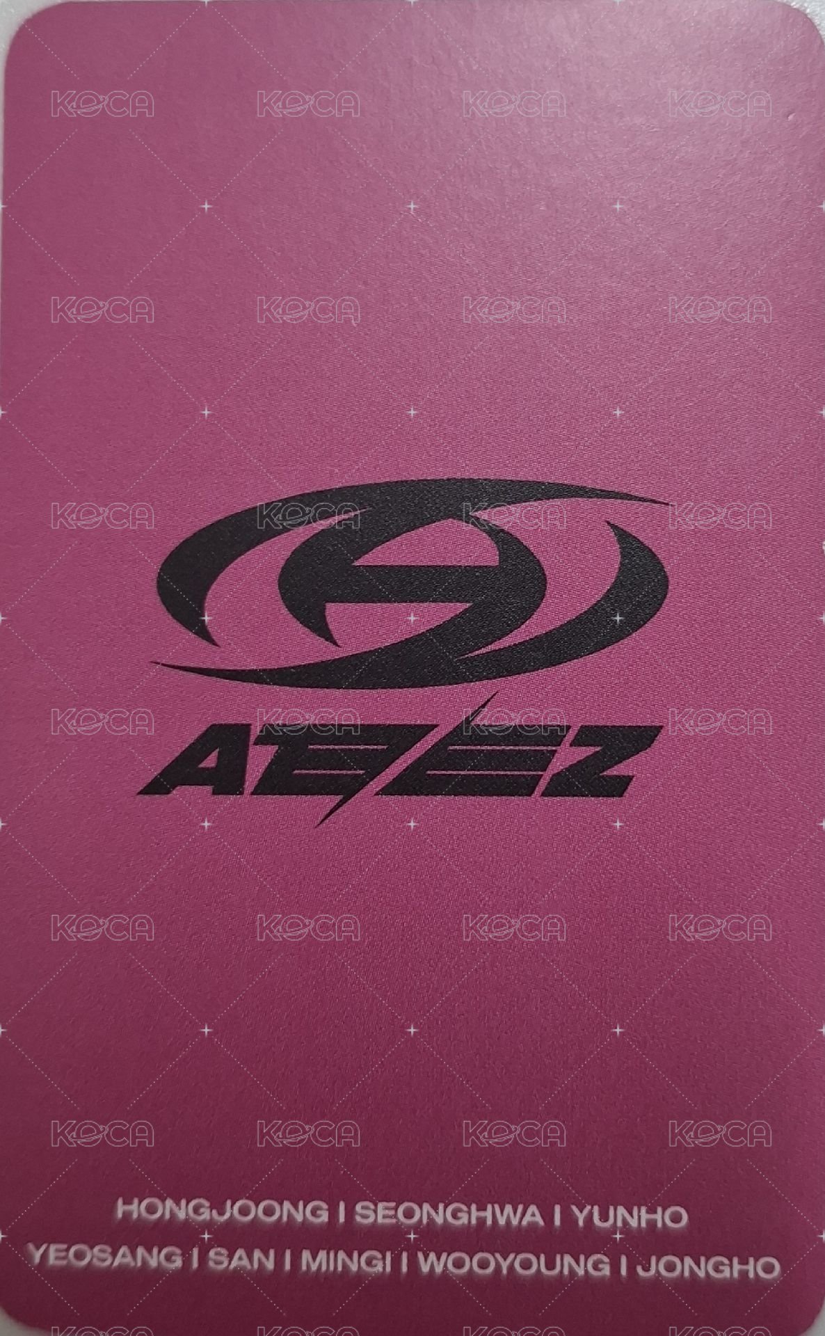 OUTLAW 打歌卡 第三周公放 背面