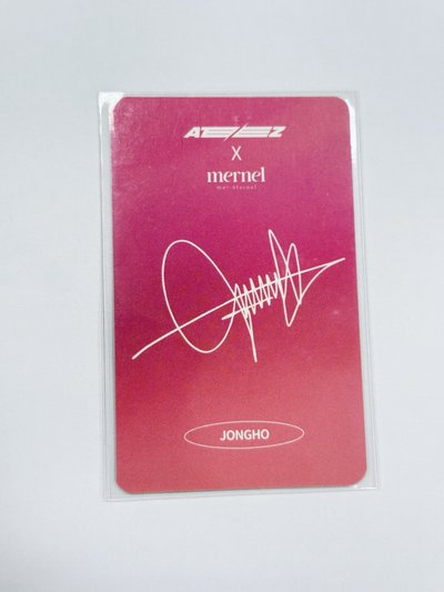 ATEEZ x MERNEL 代言卡 保養品 3.0 鍾浩