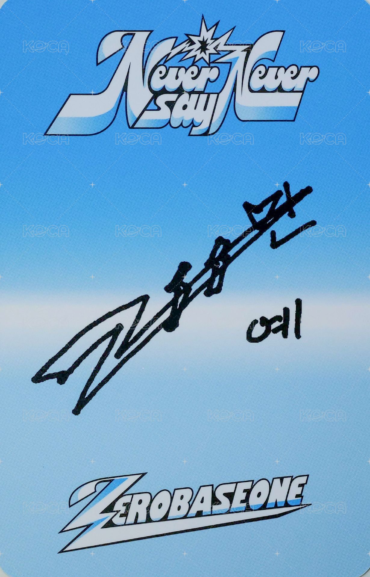 正規一 專輯卡 ICON ver. 背面