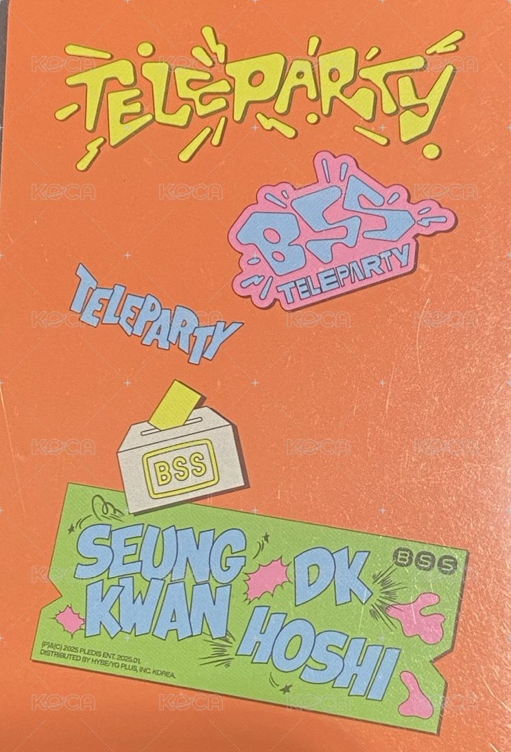 ‘TELEPARTY’ 專輯卡 電子專WVS ver. 背面