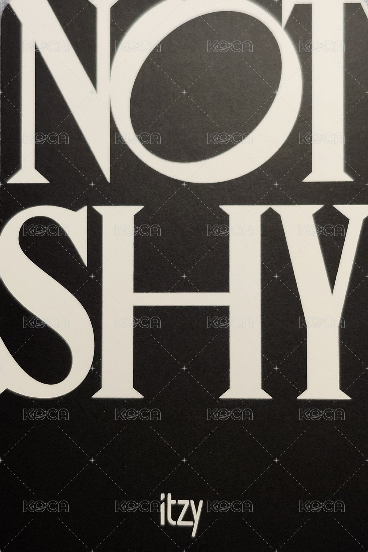 Not Shy 專輯卡  背面