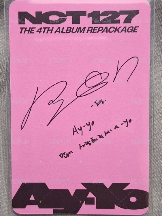 Ay-Yo 專輯卡 repackage A ver. 背面