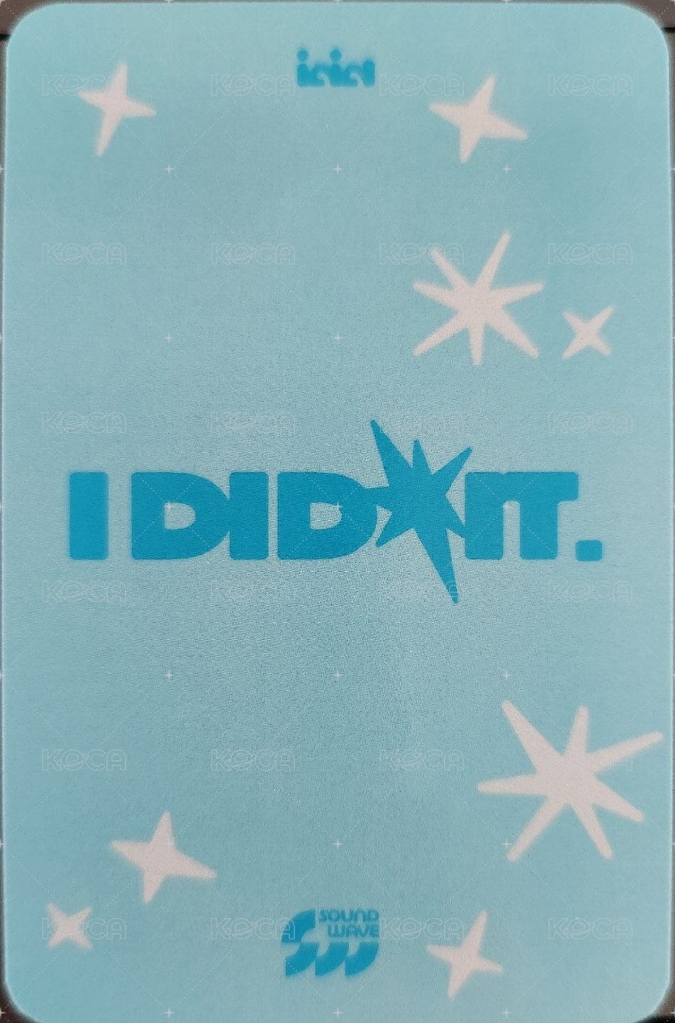 I Did It sw 幸運卡 sw lucky draw  背面