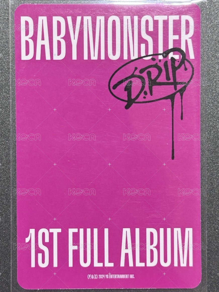 DRIP target 美網PB版 特典卡  背面