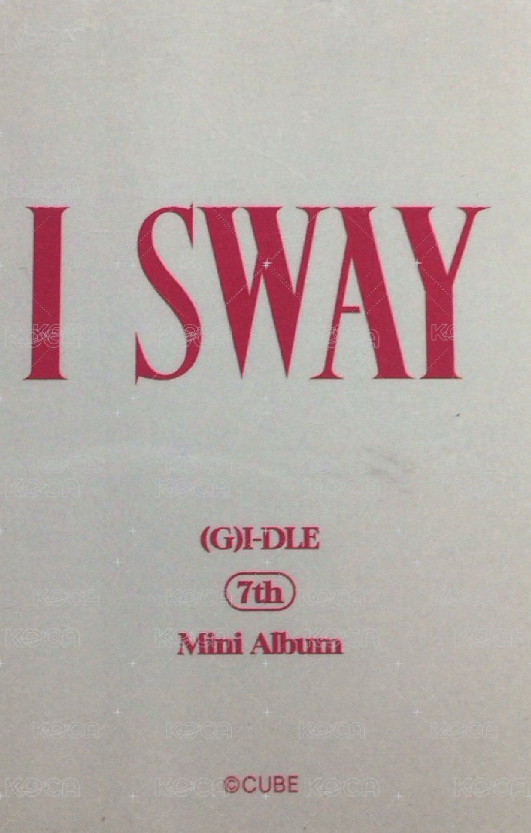 I SWAY 隨機卡 薇娟隨機卡 背面