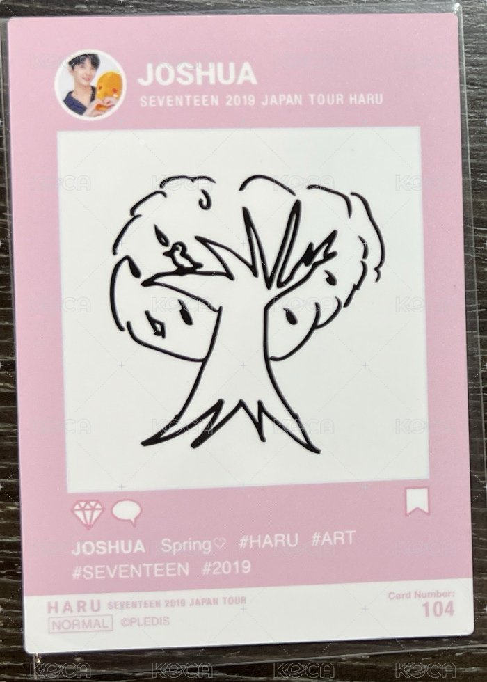 HARU 隨機卡 104號 背面
