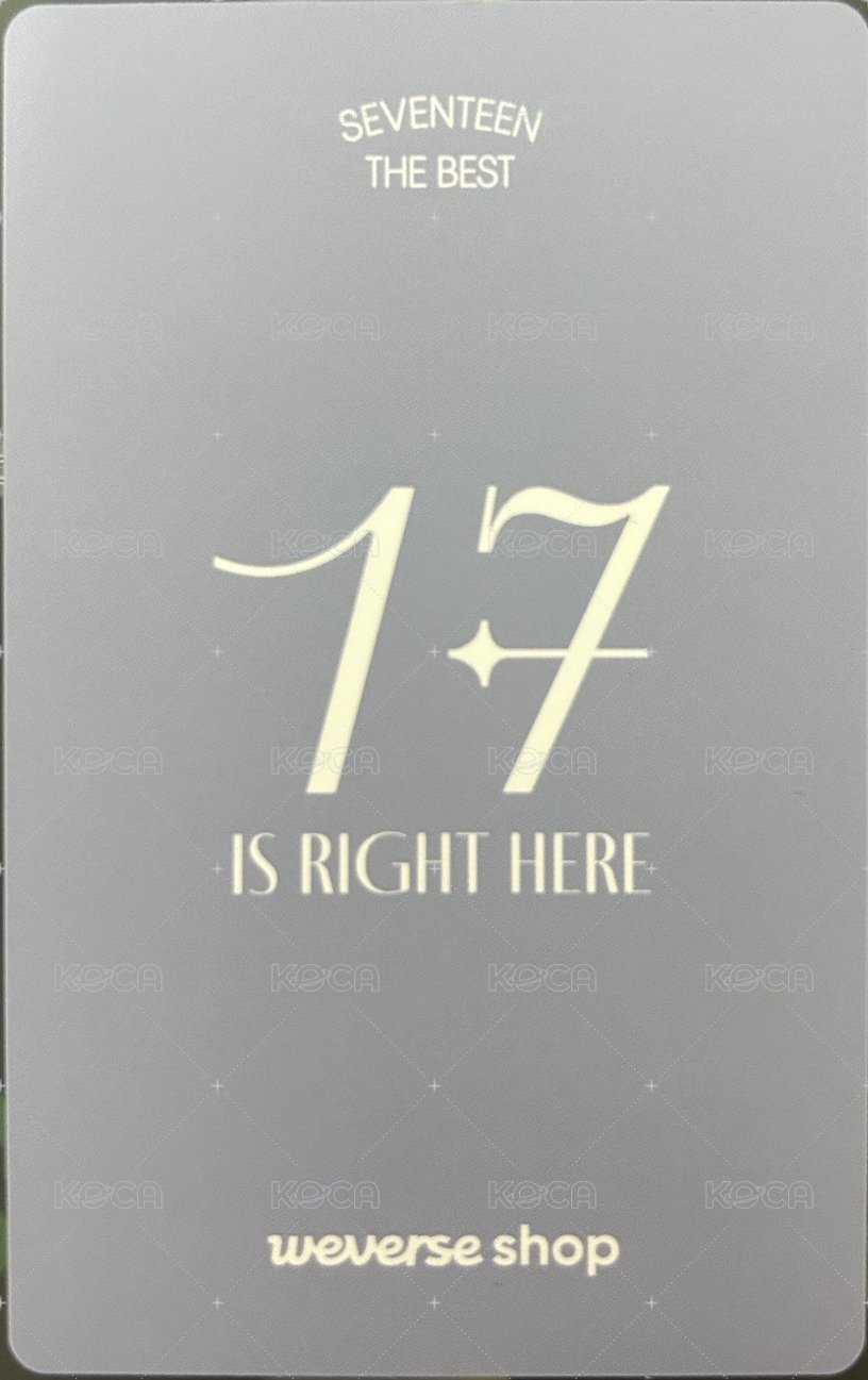 精選專 wvs 特典卡  背面