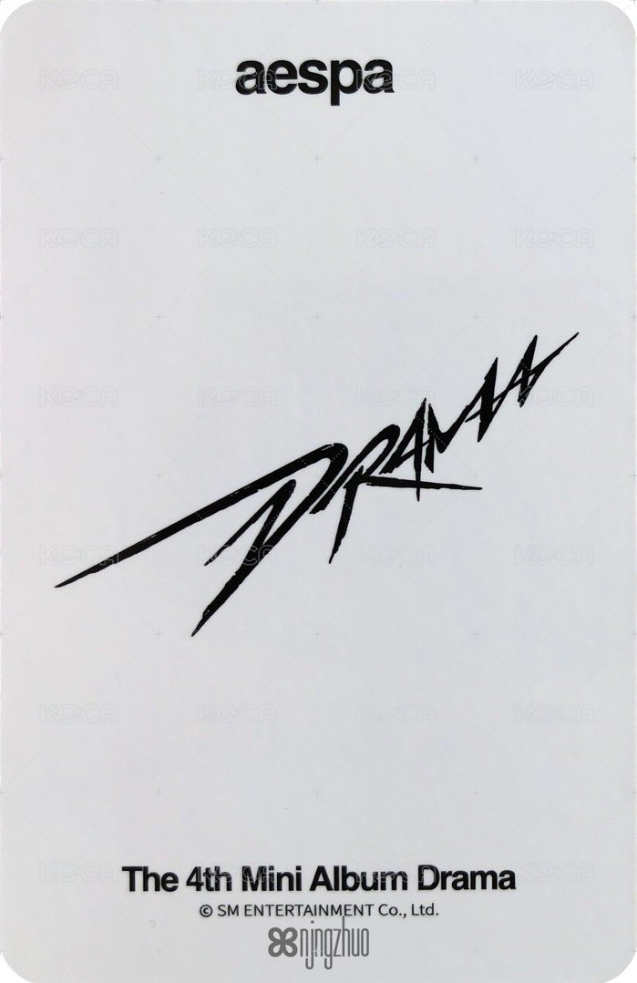 Drama yzy 簽售卡 一直娛簽售寧 背面