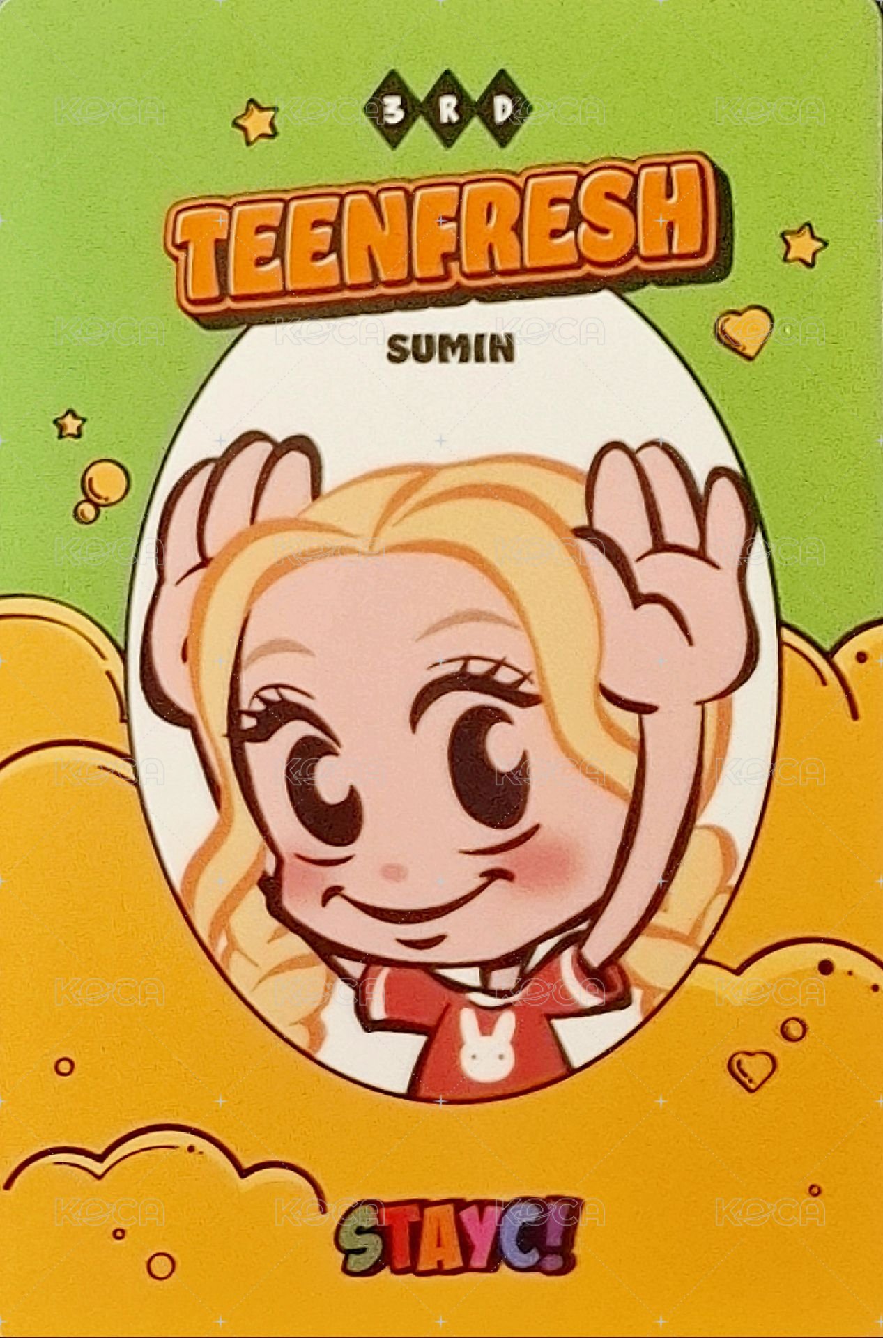 Bubble 專輯卡  背面