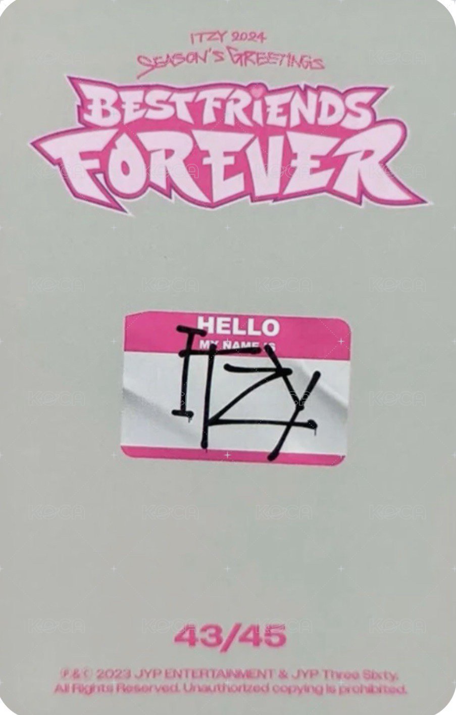 2024年曆 隨機卡 團卡 背面