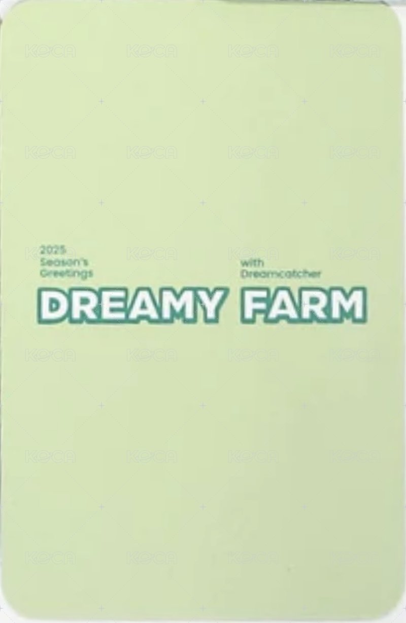 2025SG桌曆 k4 預購 特典卡 圈圈ver. 背面