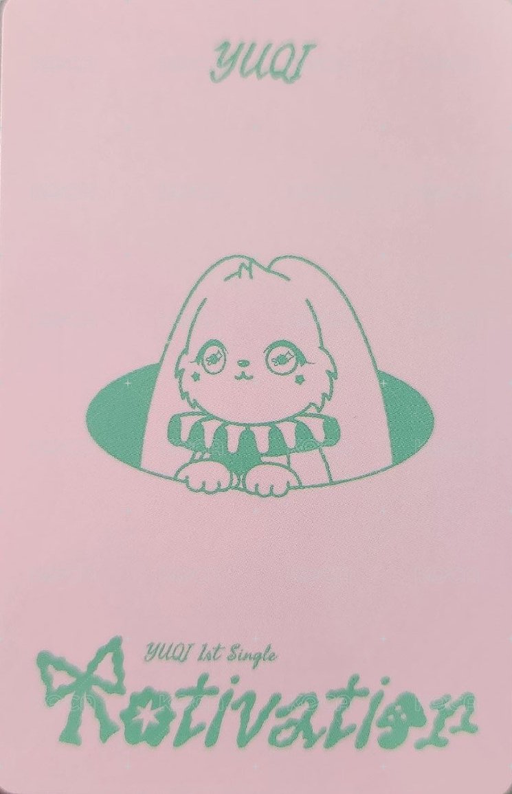 Motivation快閃店 鐵盒照片卡&貼紙套組 周邊卡  背面