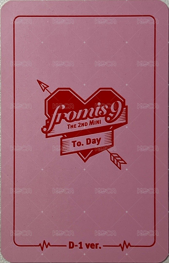 To. Day 專輯卡 D-1 ver. 背面