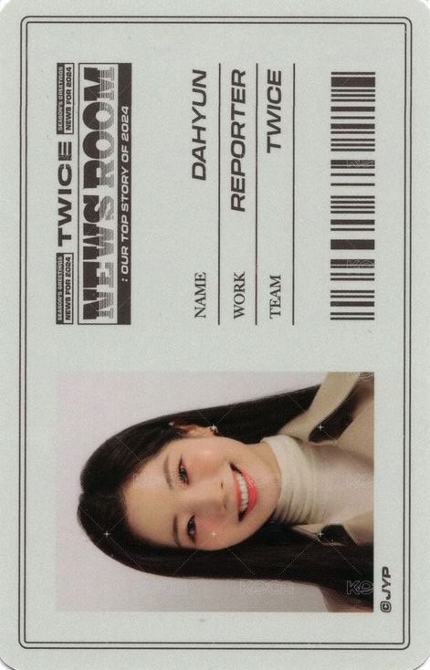 TWICE SEASON’S GREETINGS 2024 年曆卡  背面