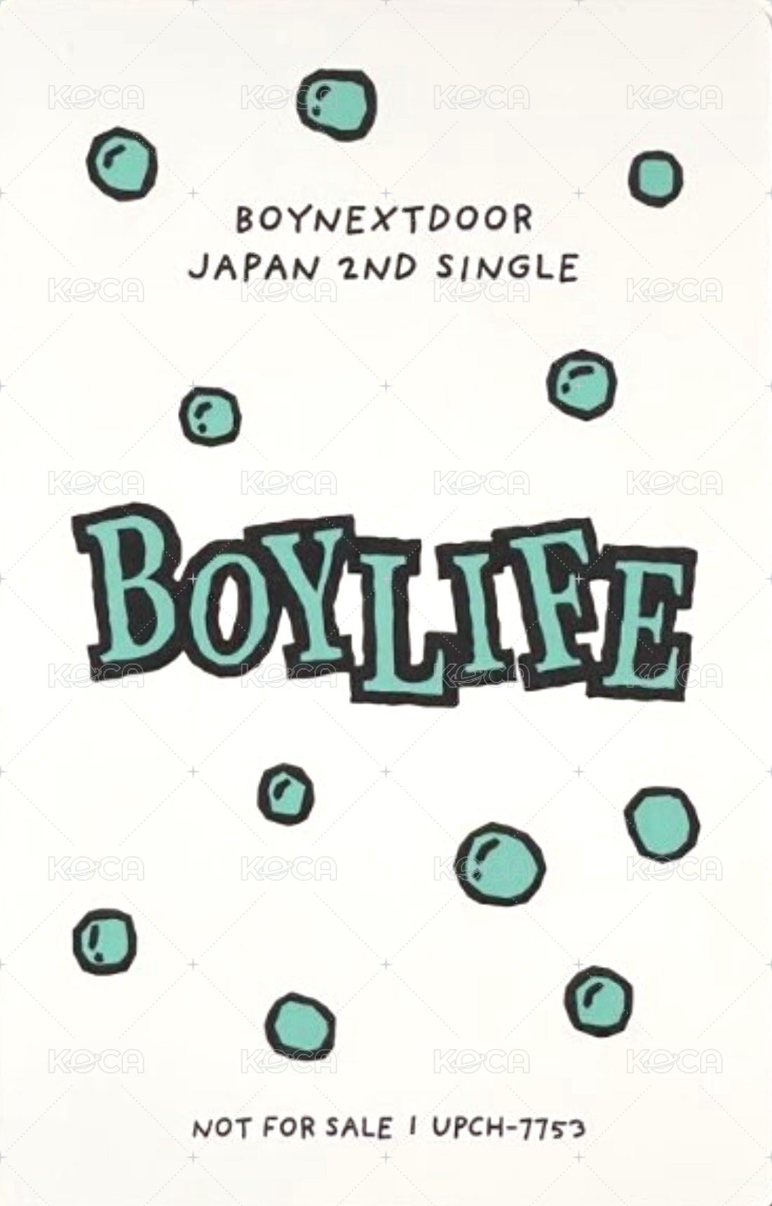 BOYLIFE 專輯卡 Limited B版 5 背面