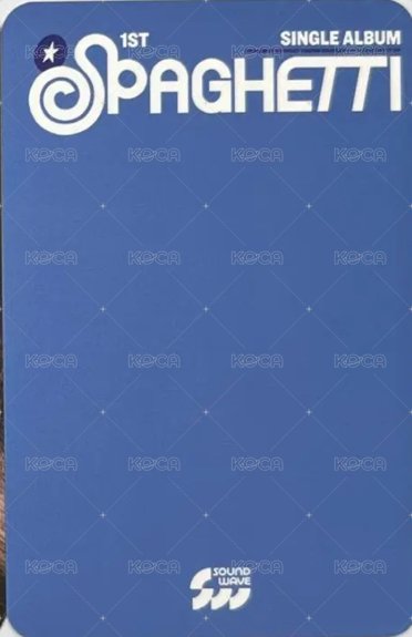 SPAGHETTI sw 單封預售 特典卡  背面