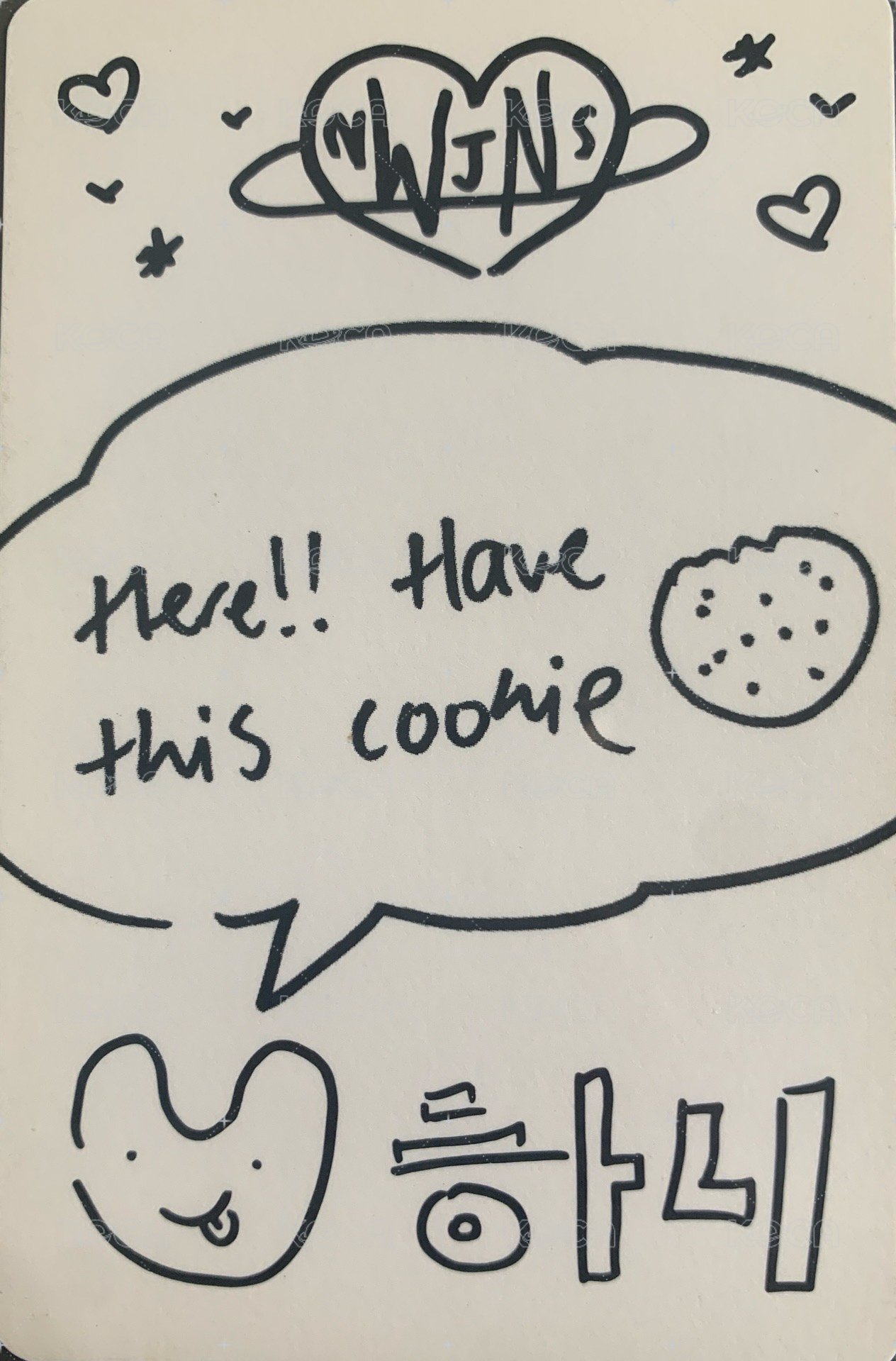 New Jeans 專輯卡 WVS A ver. 背面