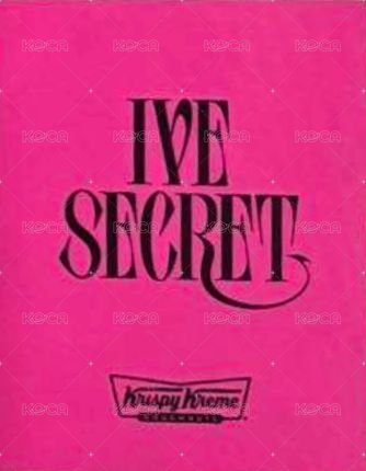 IVE SECRET 周邊卡 甜甜圈 背面