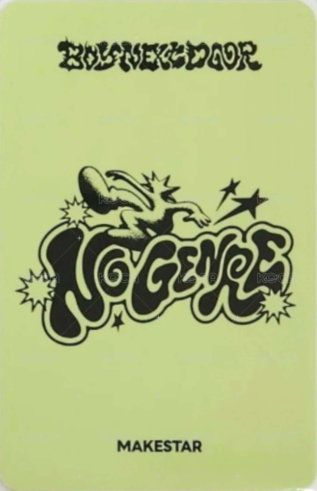 No Genre ms 預售 特典卡 4 背面