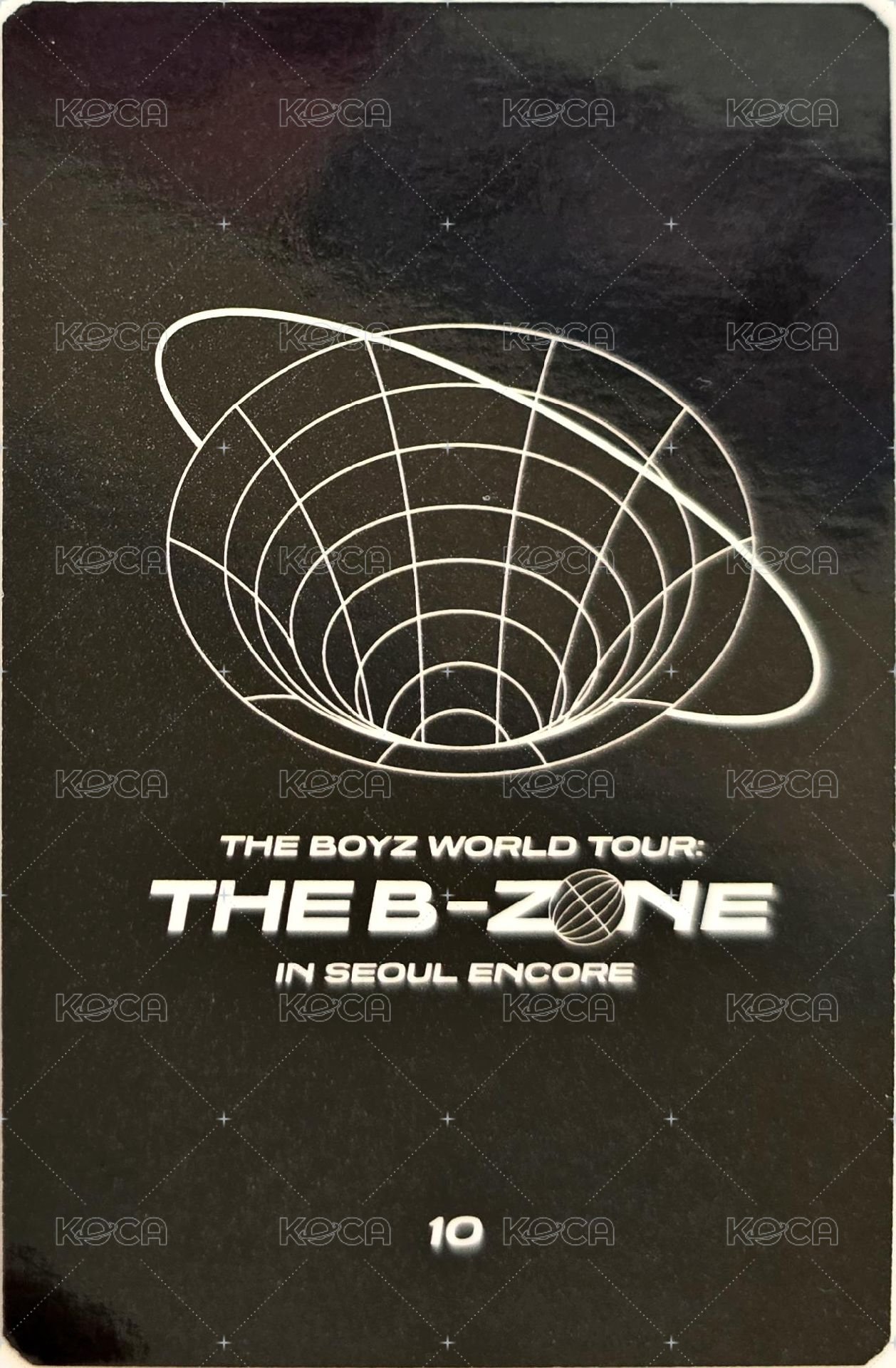 THE BOYZ WORLD TOUR : THE B-ZONE IN SEOUL ENCORE 隨機卡  背面