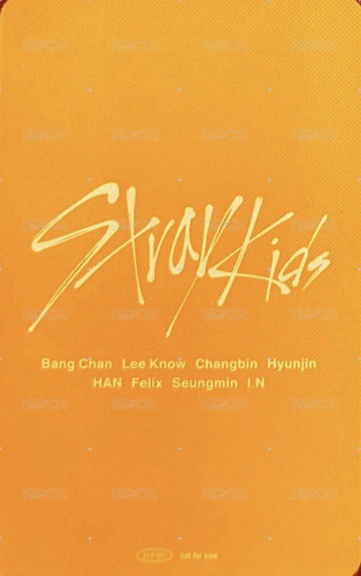 SKZ2020 JYP JAPAN 特典卡 拍手會雙人卡 背面