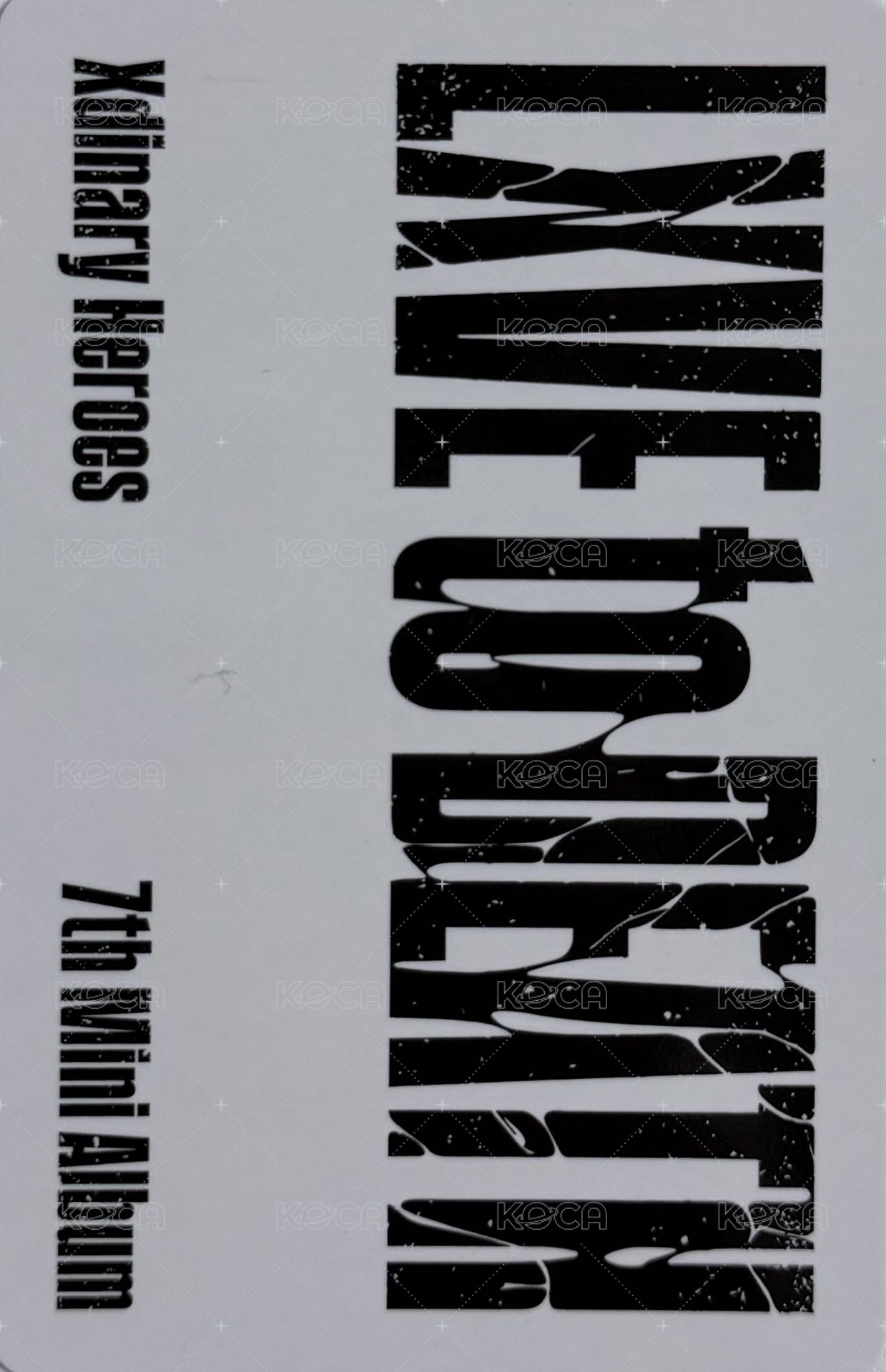 LXVE to DEATH 專輯卡 nemo ver. 背面