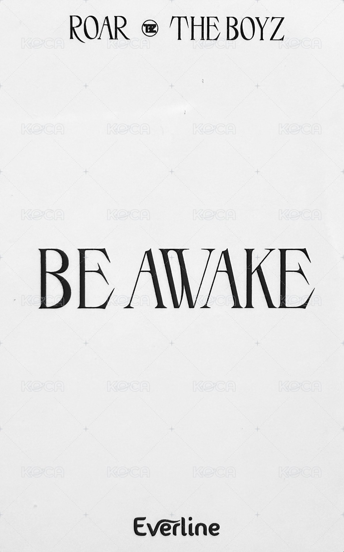 BE AWAKE el 1.0 簽售卡  背面