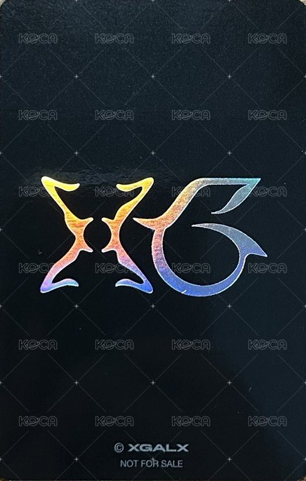 MP XG Official Shop 特典卡 雙人卡 背面