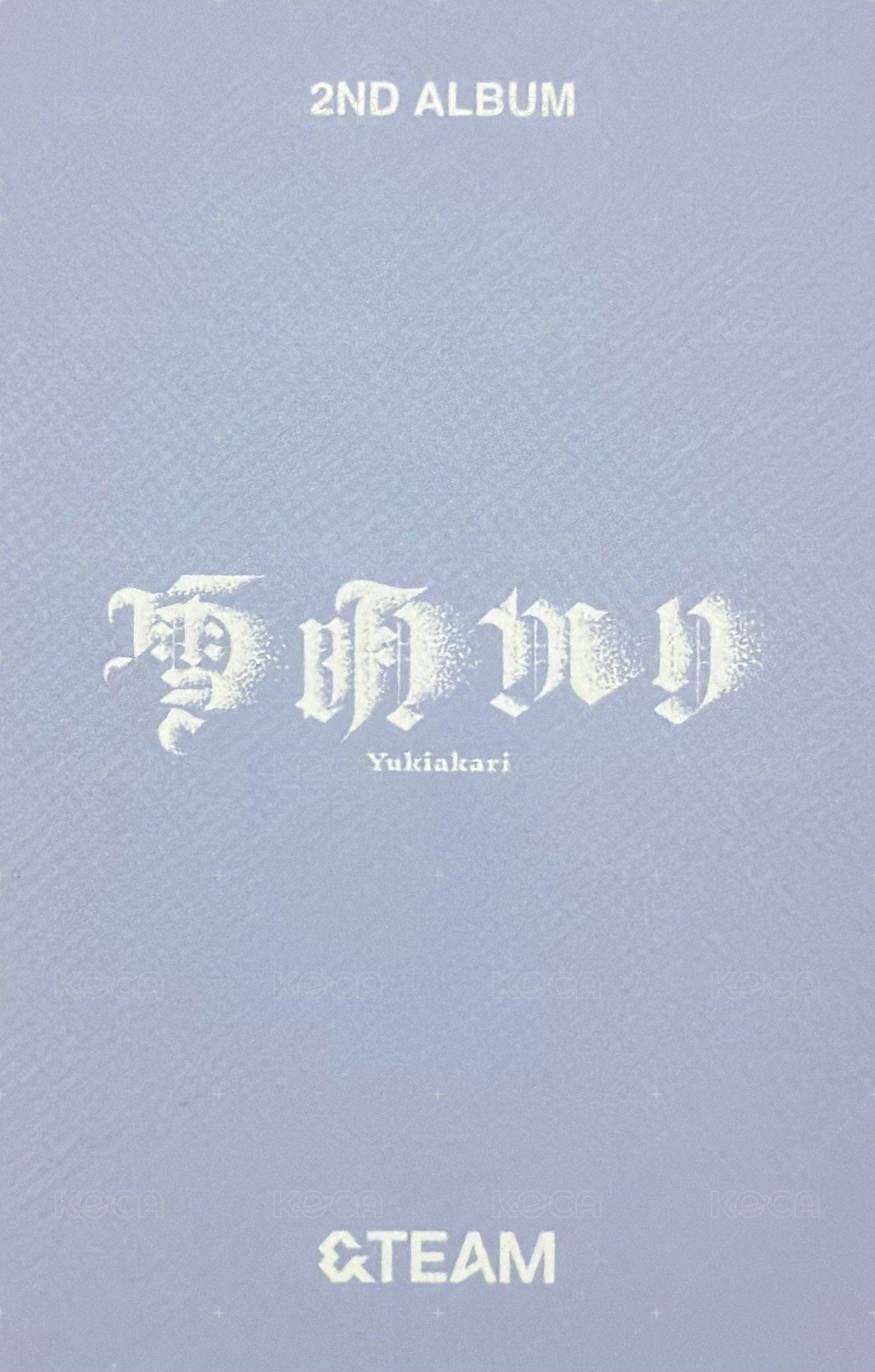 雪明 yzy 2.0 簽售卡  背面