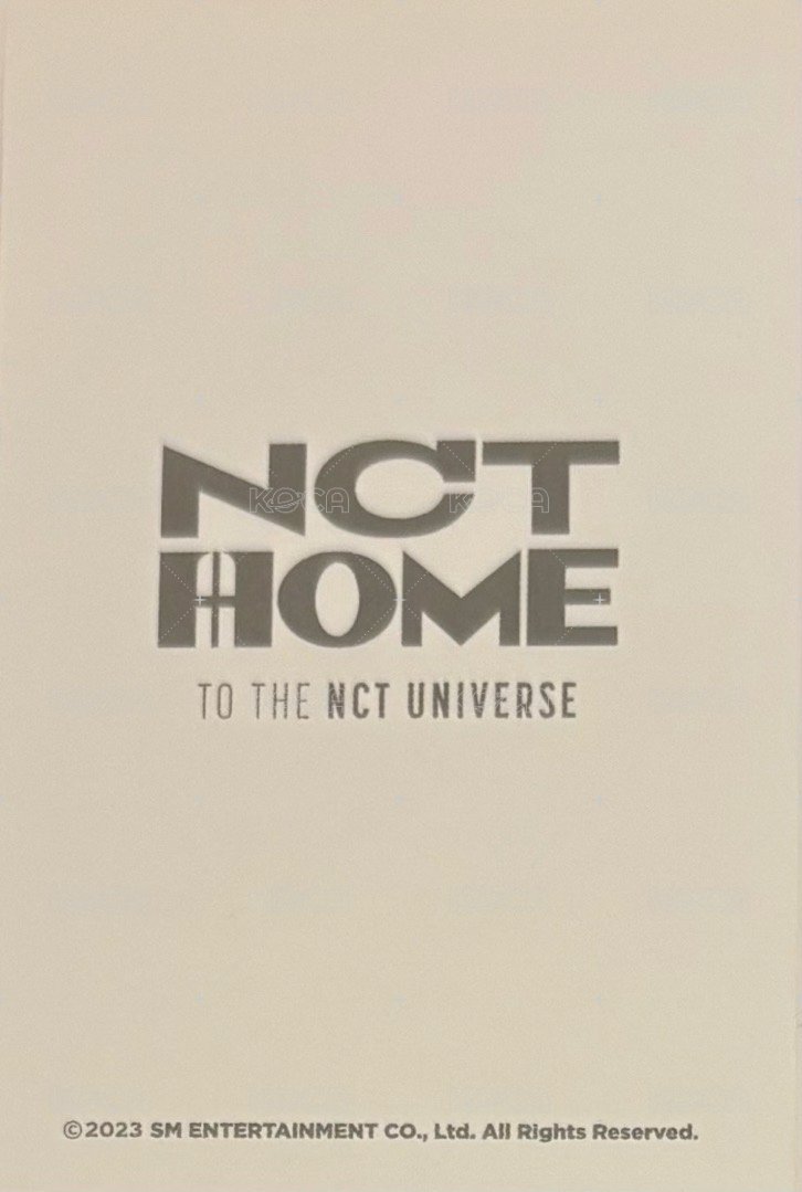 NCT HOME 周邊卡 拍立得九 背面