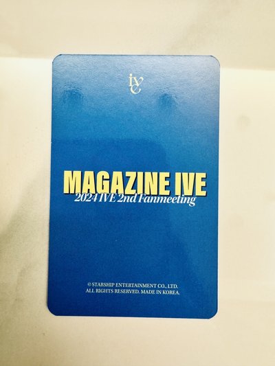 24’FM MAGAZINE IVE 周邊卡 成員設計周邊卡 秋