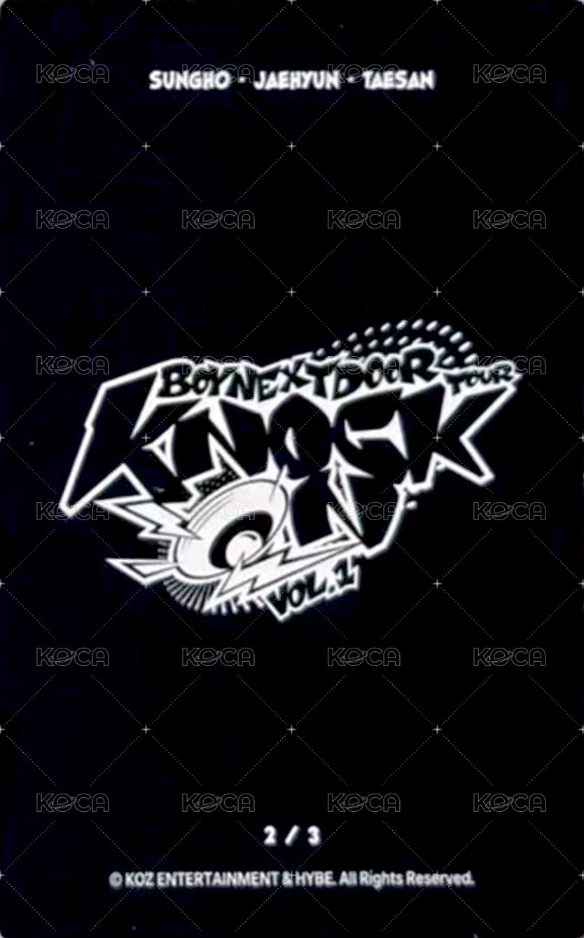 Knock On 巡迴 隨機卡 仁川場周 134 背面