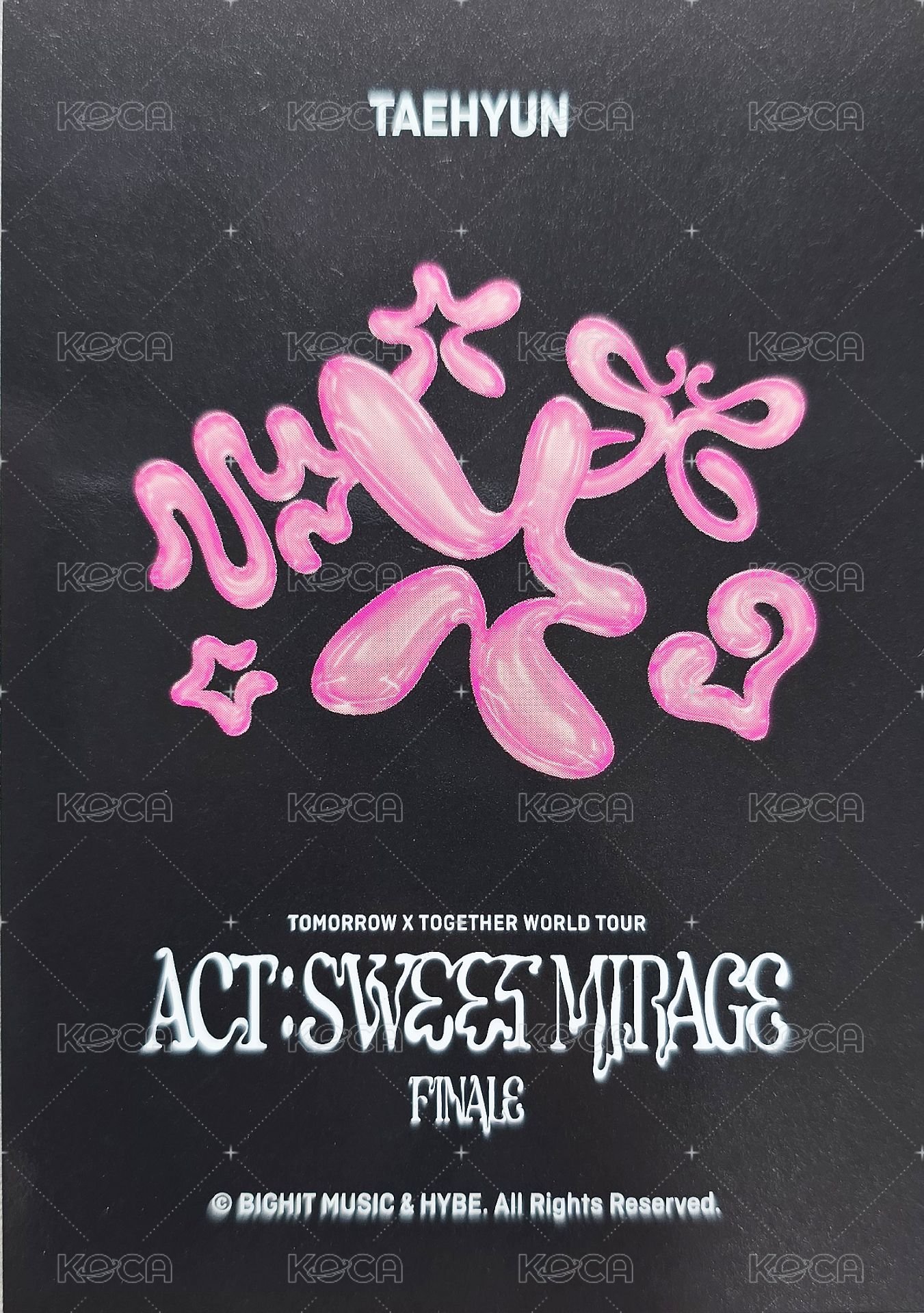 23‘巡迴 終場 周邊卡 外套卡 背面