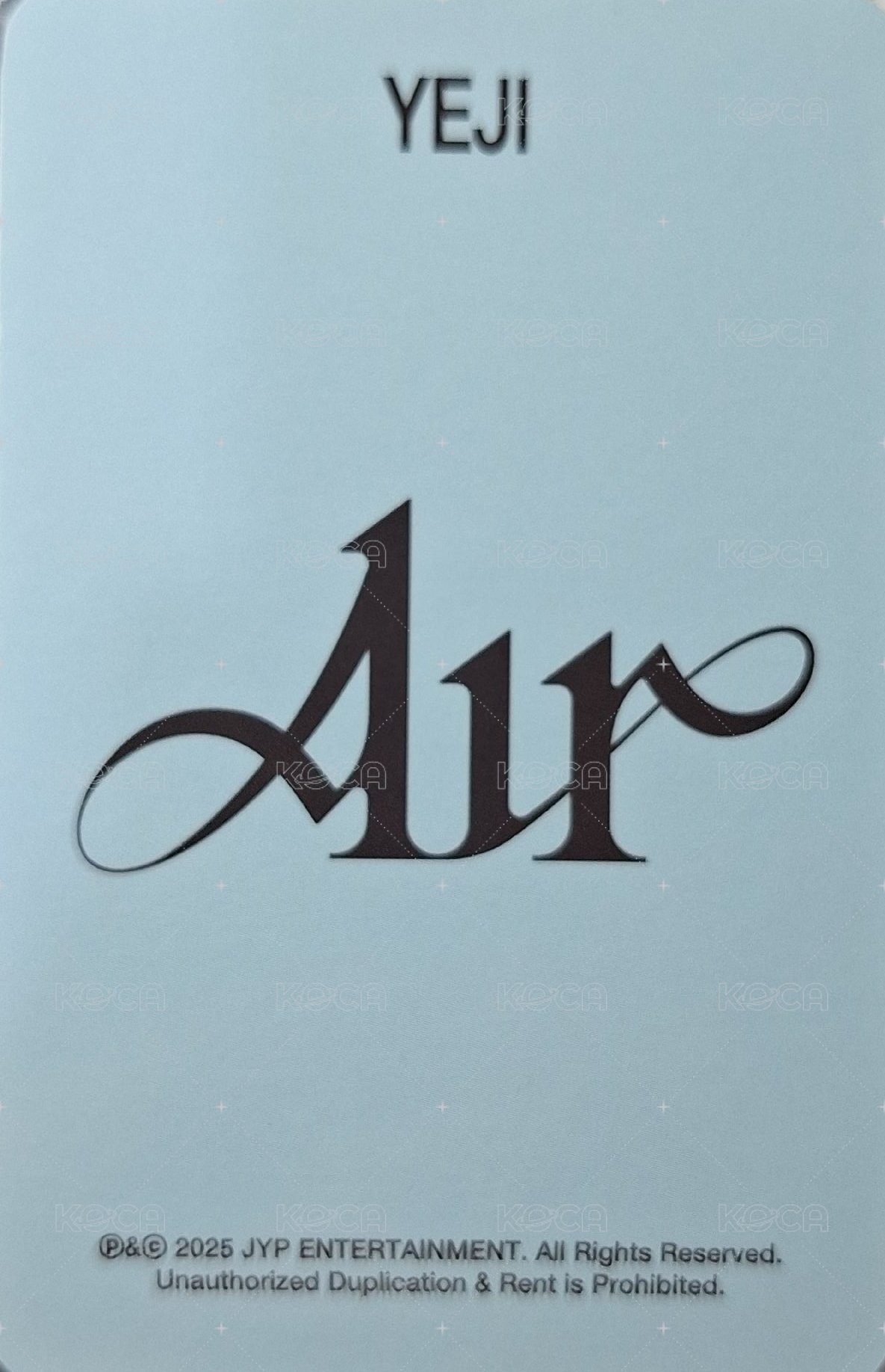 AIR sw 特典卡  背面