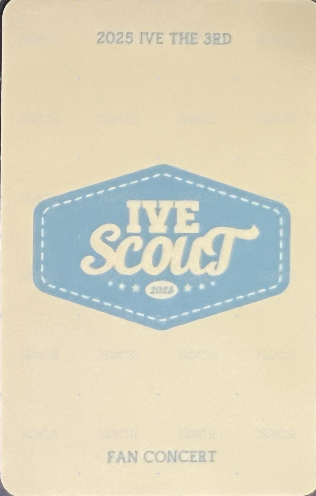 25’ FC IVE SCOUT 周邊卡 杯子卡 背面