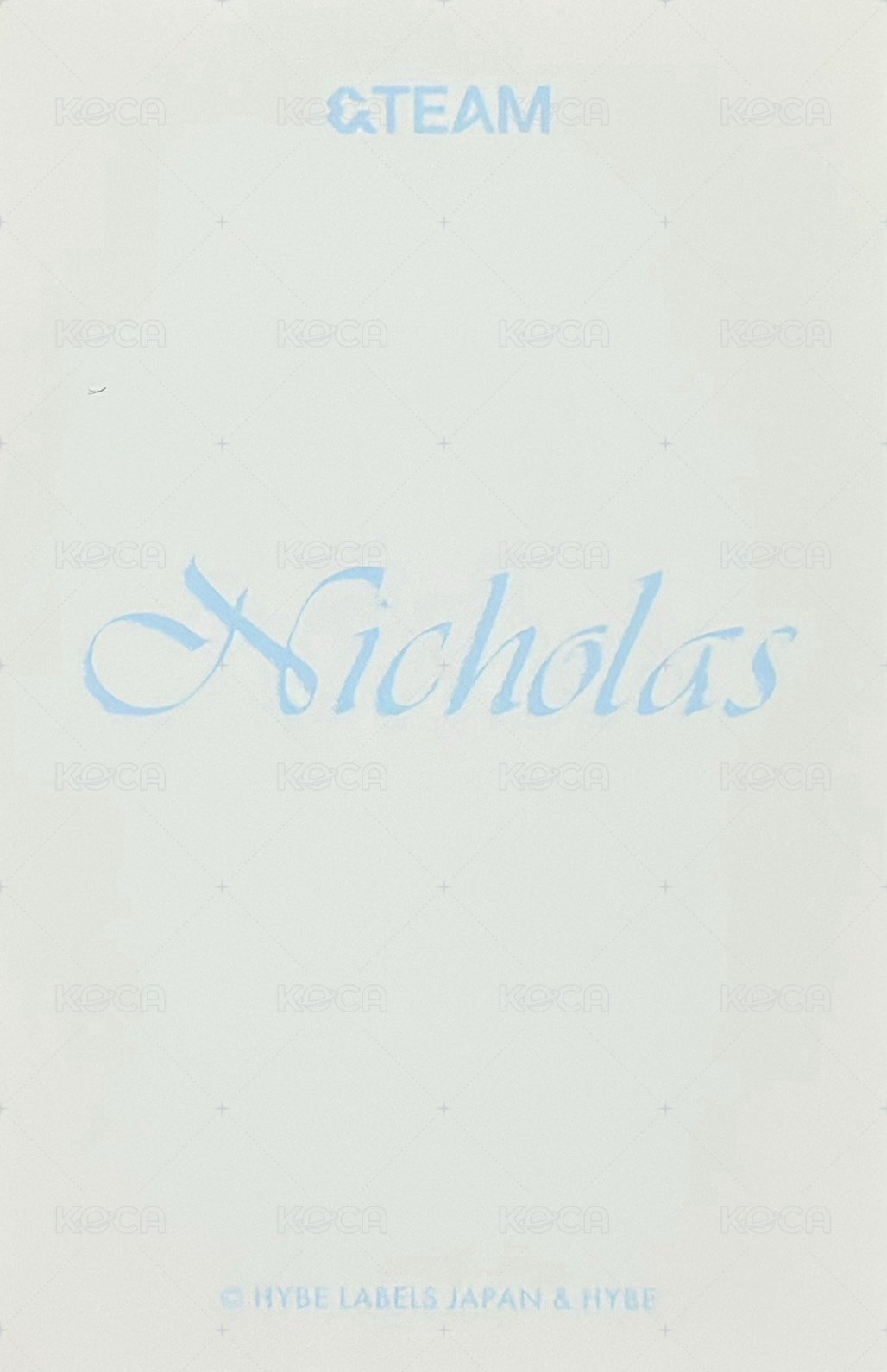 雪明 隨機卡  背面