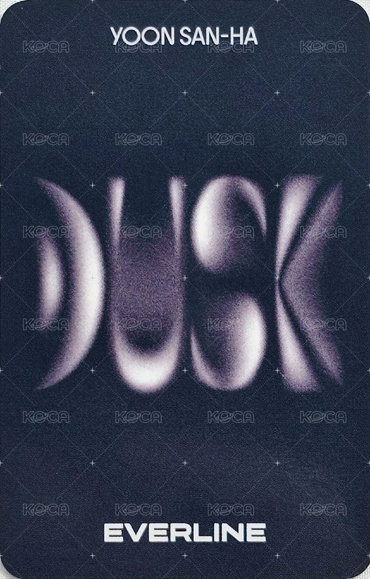 DUSK el vc 5.0 簽售卡  背面