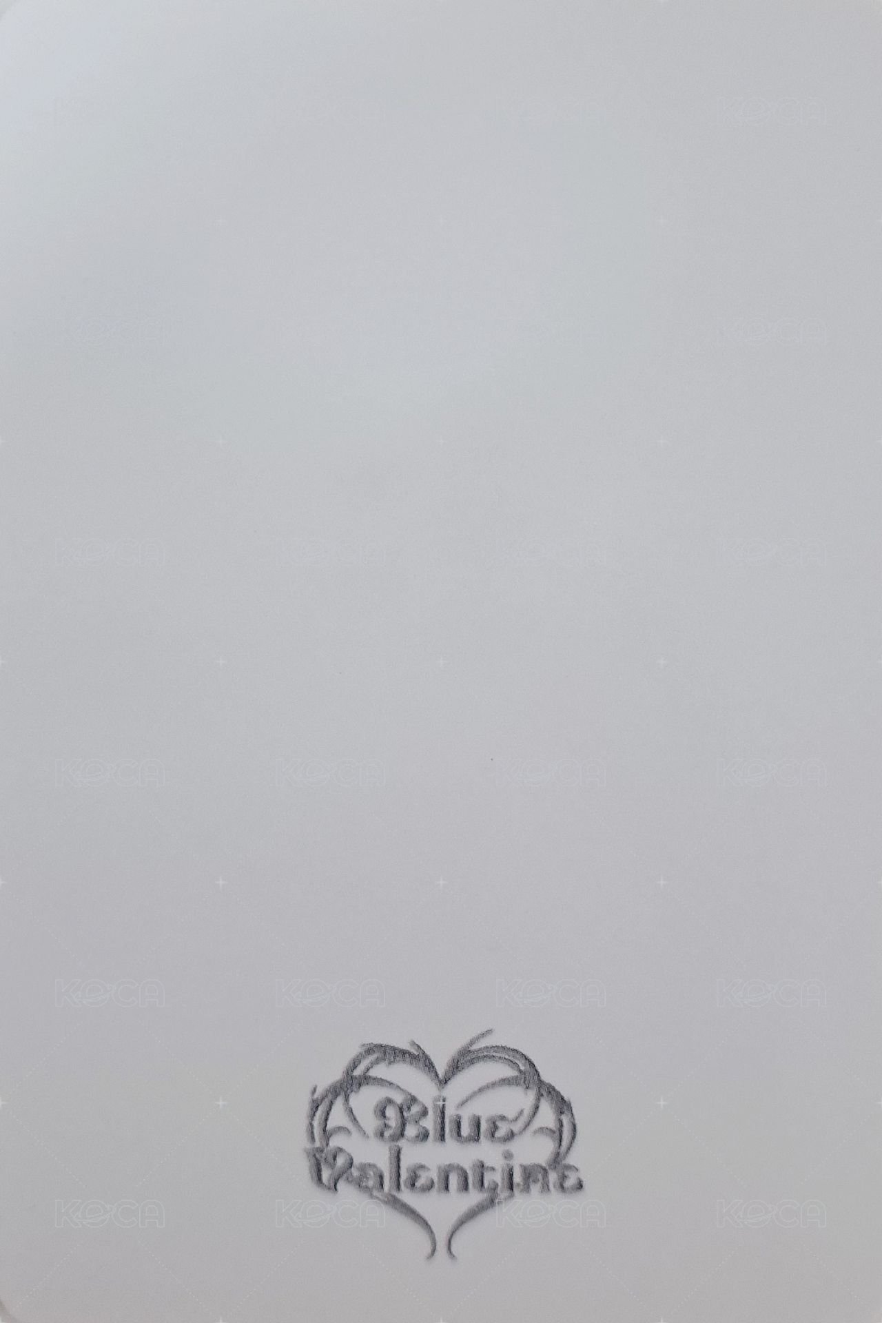 正規一 專輯卡 電子專固配 Valentine ver. 背面