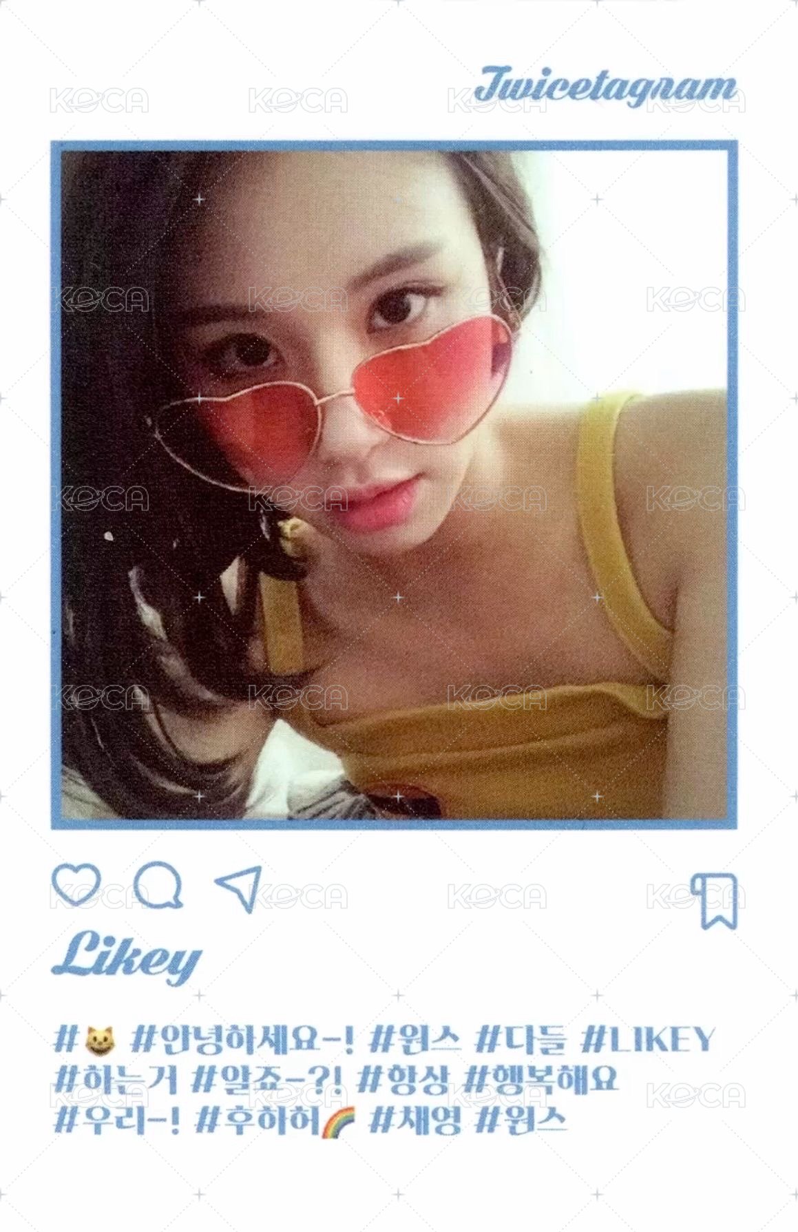 Twicetagram 專輯卡  背面