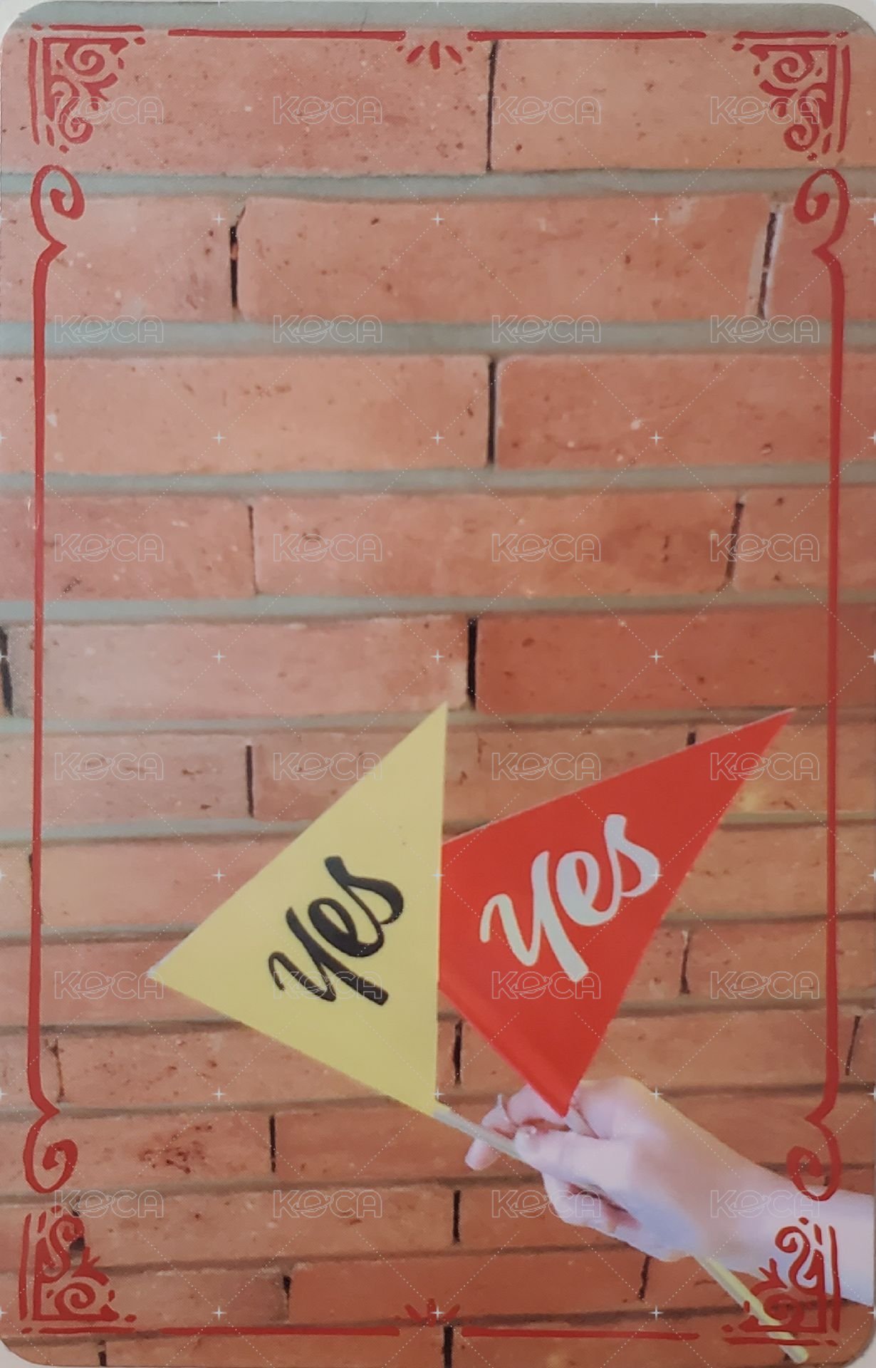 YES or YES 專輯卡 多賢手卡 正面