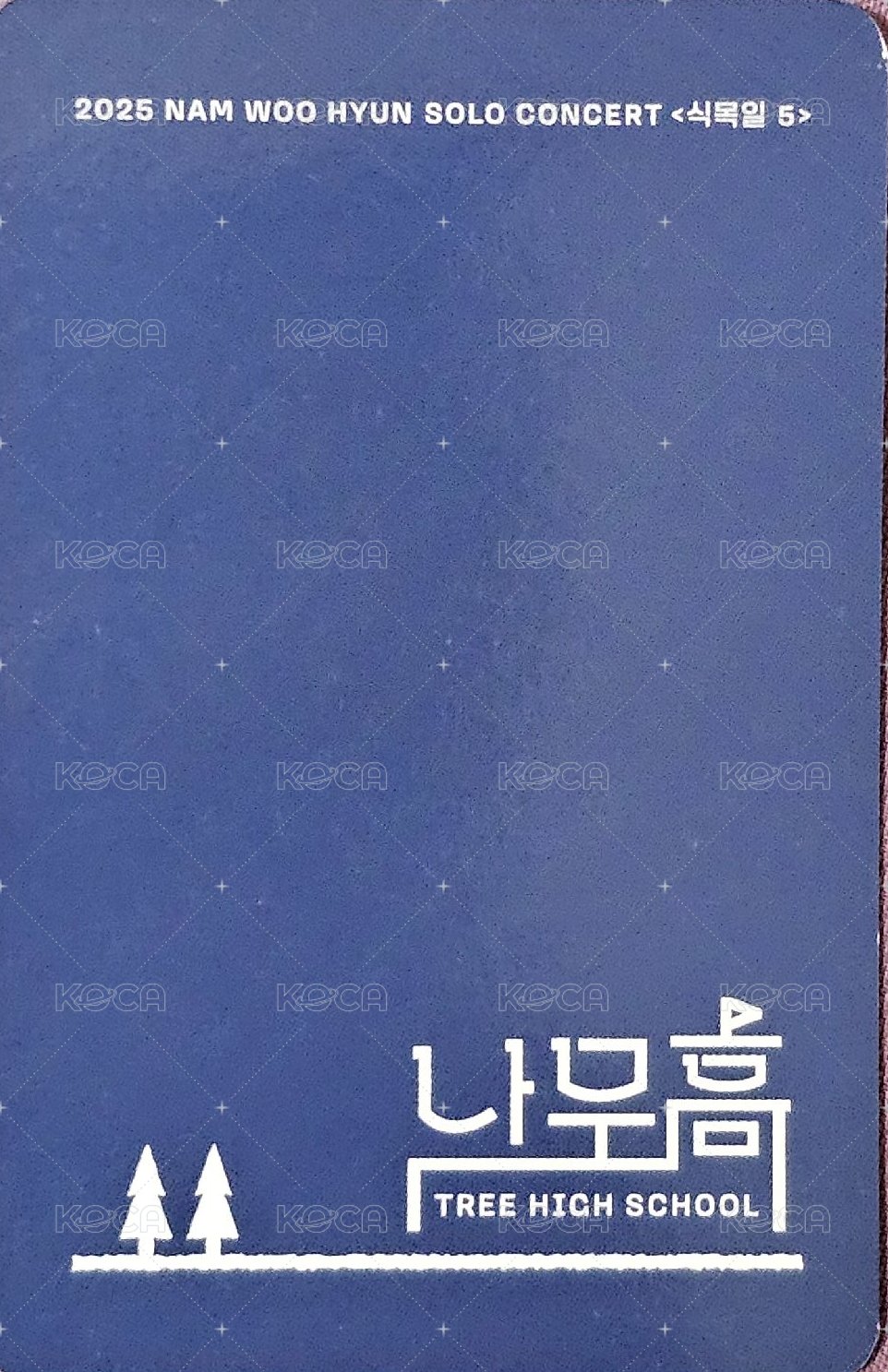 植木日5 fromm 周邊卡 T-shirt 背面